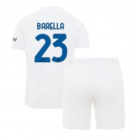 Dres Inter Milan Nicolo Barella #23 Gostujuci za djecu 2023-24 Kratak Rukav (+ kratke hlače)